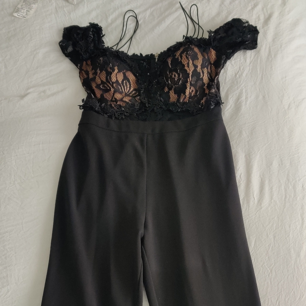 Black Flare leg  jumpsuit